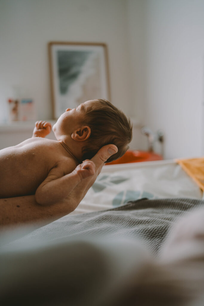 Newborn bei Wochenbettreportage